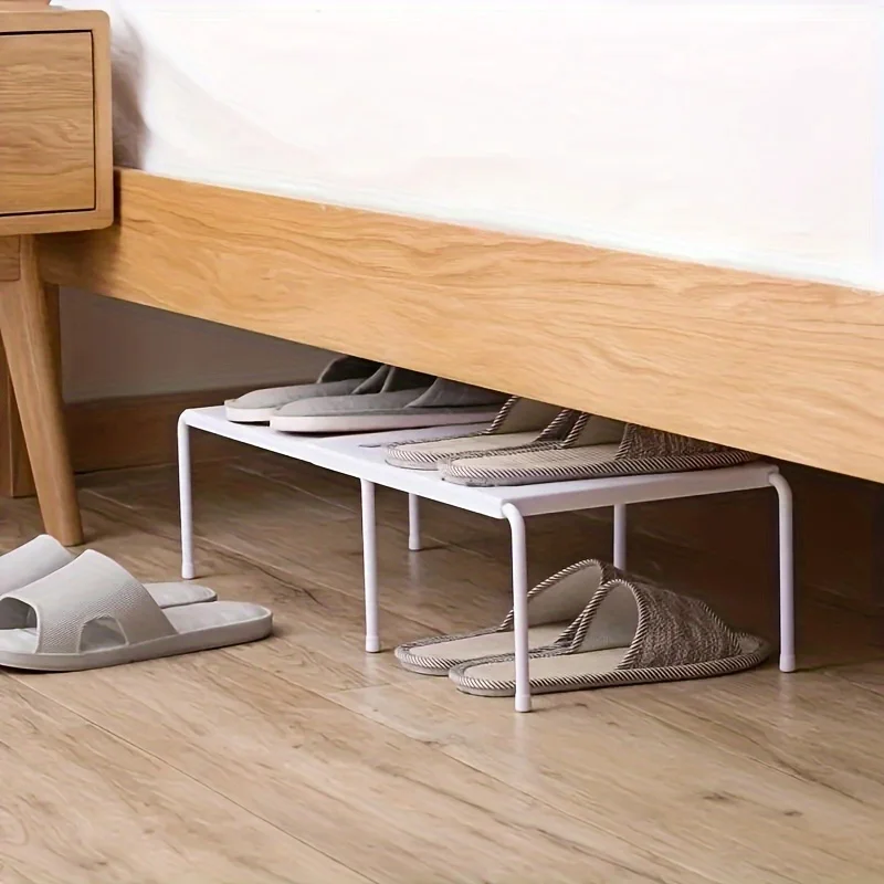 Adjustable Plastic Shoe Rack M - White Sneaker Care Kit review and price