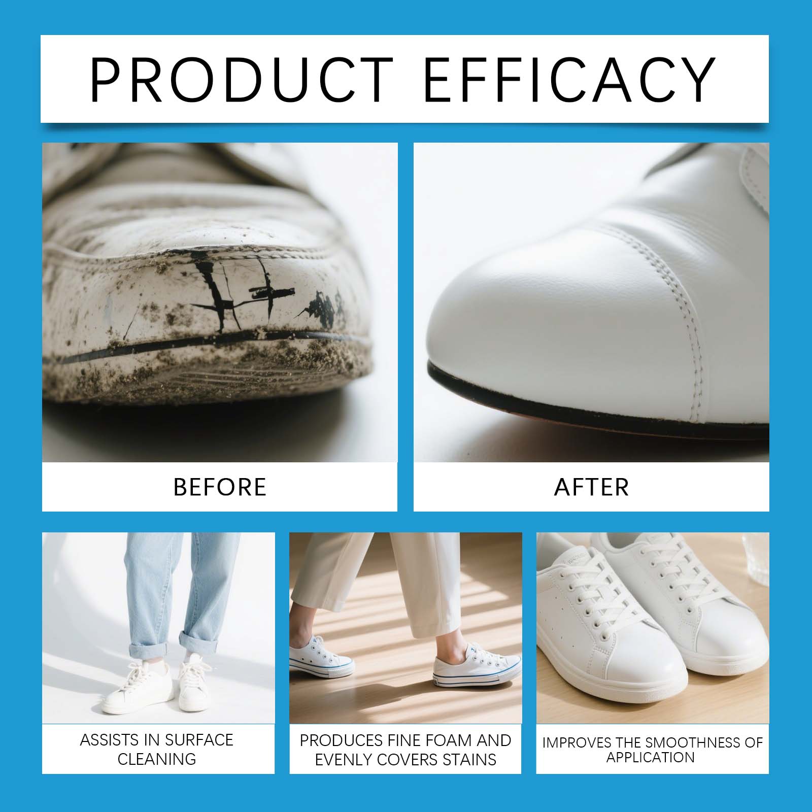 White Shoe Cleaner Cream Sneak - Sneaker Care Cleaning Kit review and price
