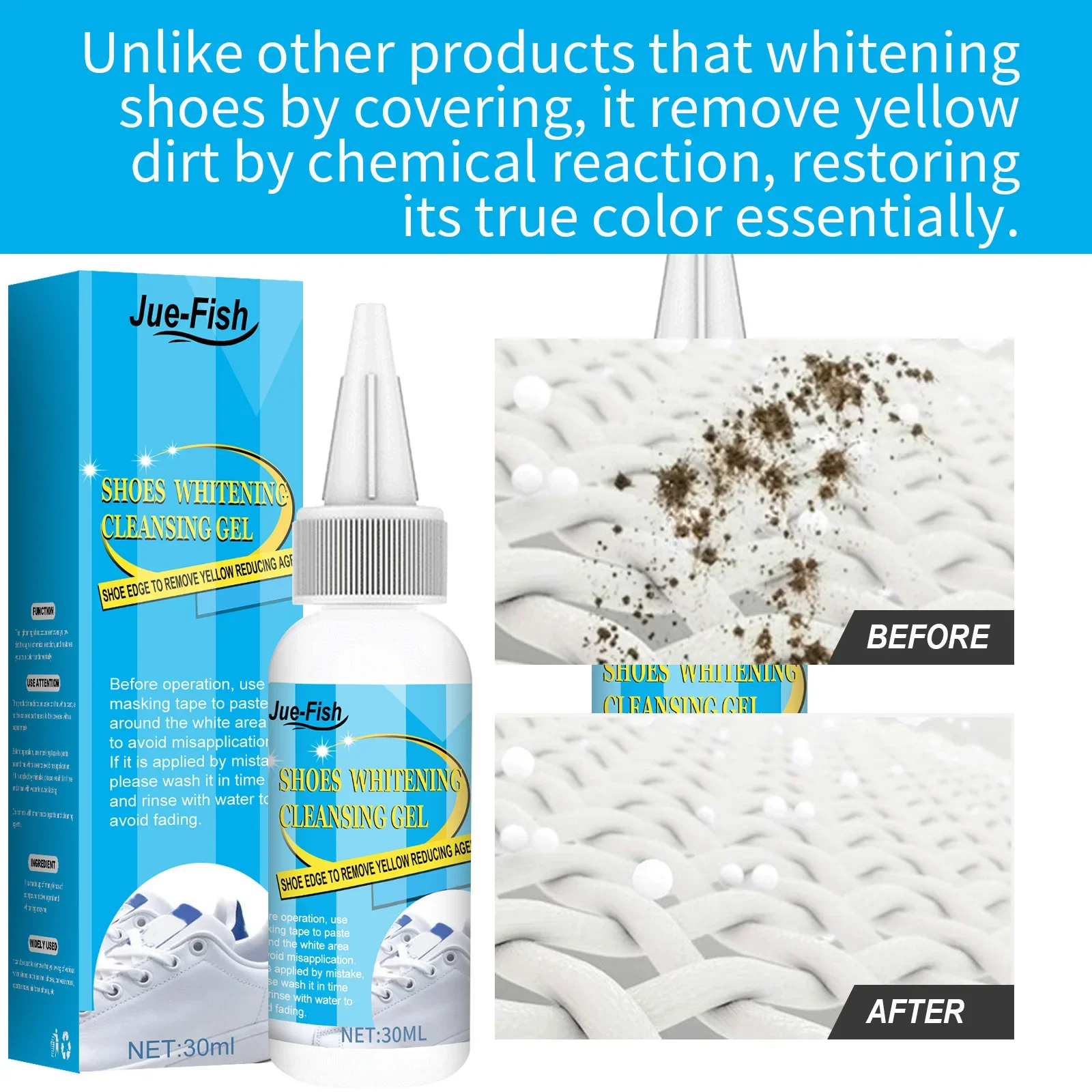 White Shoes Cleaning Gel Stain - Sneaker Cleaner review and price