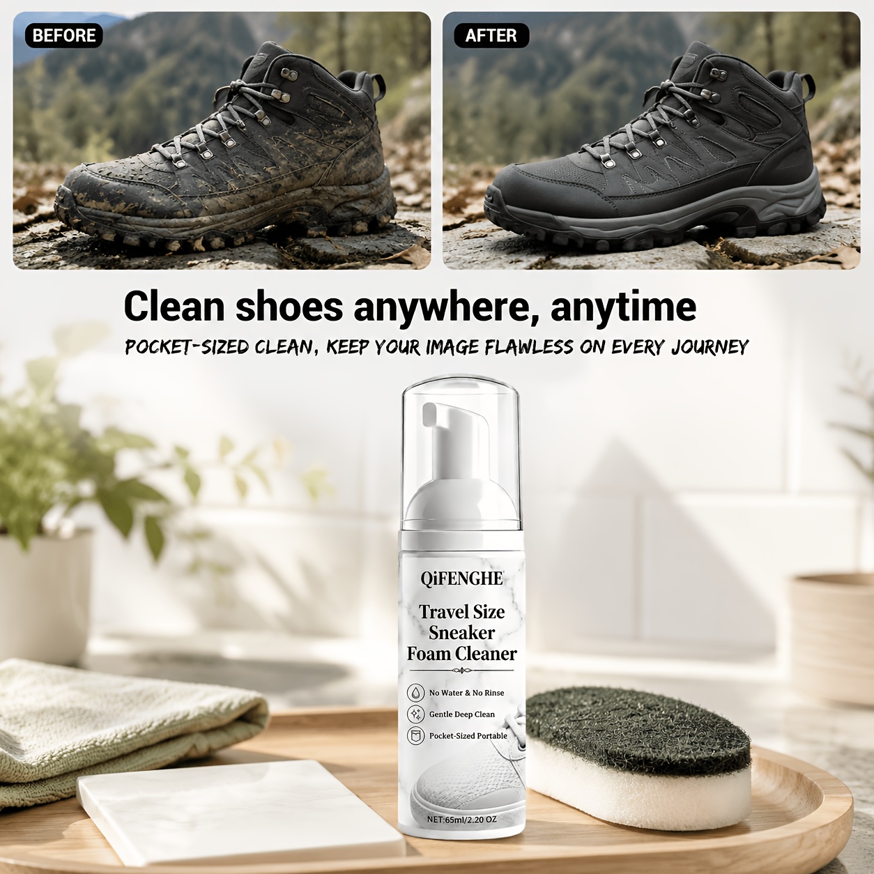 Travel Size Shoe Foam Cleaner  - Sneaker Cleaner review and price