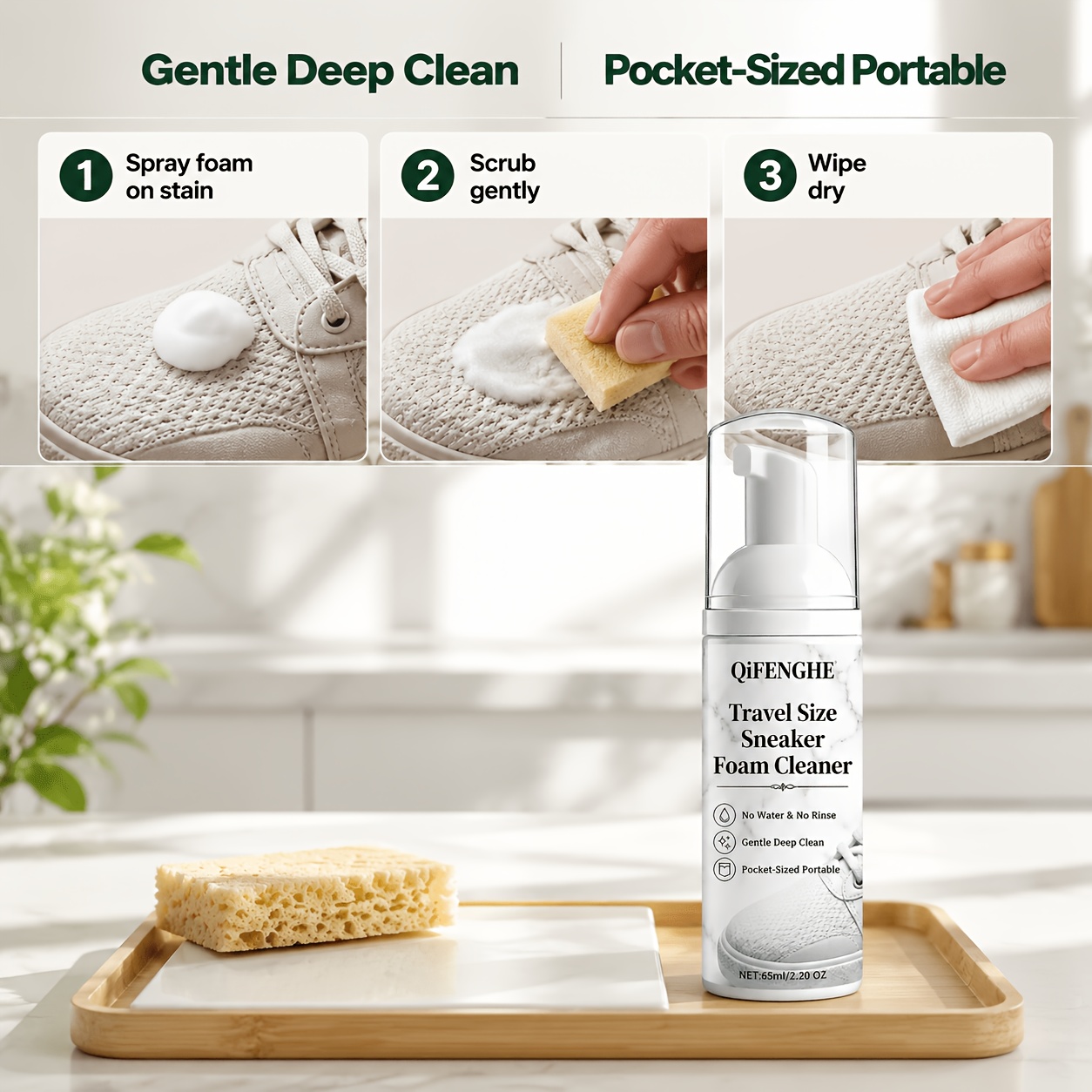 Travel Size Shoe Foam Cleaner  - Sneaker Cleaner review and price