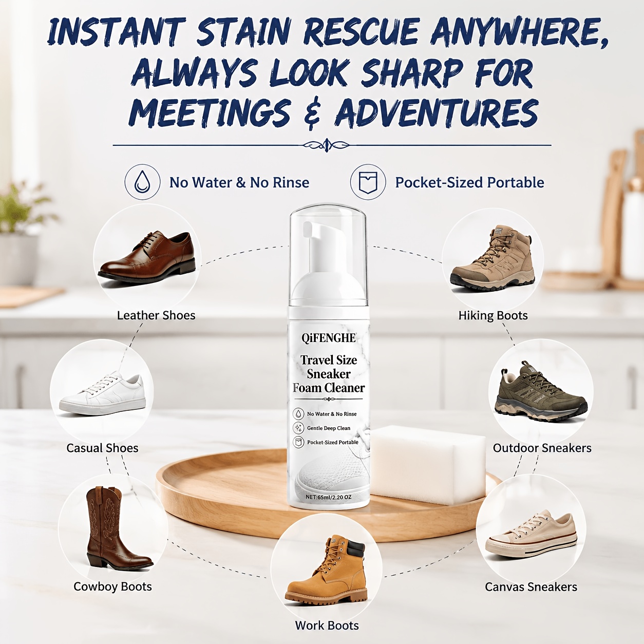 Travel Size Shoe Foam Cleaner  - Sneaker Cleaner review and price